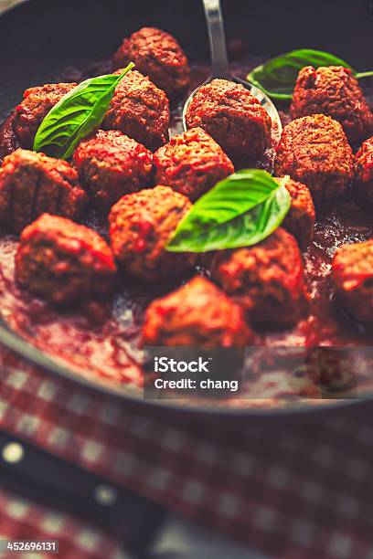 Meatball Stock Photo - Download Image Now - Appetizer, Basil, Beef
