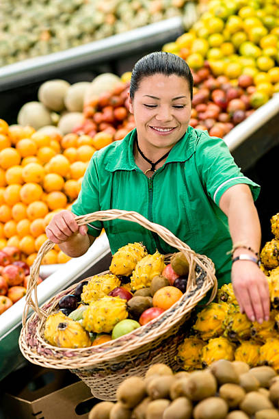 istock Happy helper at the market 452696943