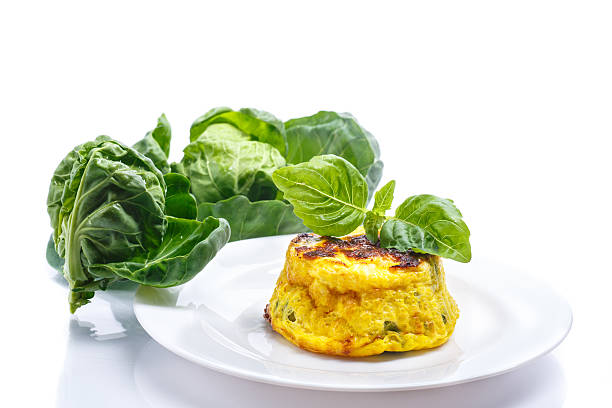baked omelet with brussels sprouts