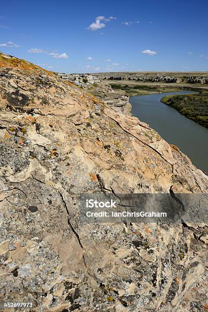 Writingonstone Provincial Park Stock Photo - Download Image Now - Alberta, Milk River, Badlands