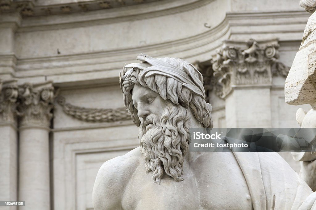 Fonte de Netuno, Piazza Navona (Roma - Foto de stock de Adulto royalty-free