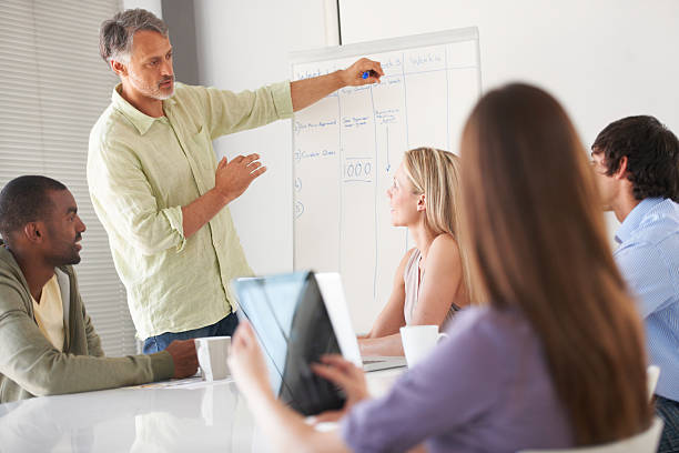 istock Having a meeting with colleagues 452698651