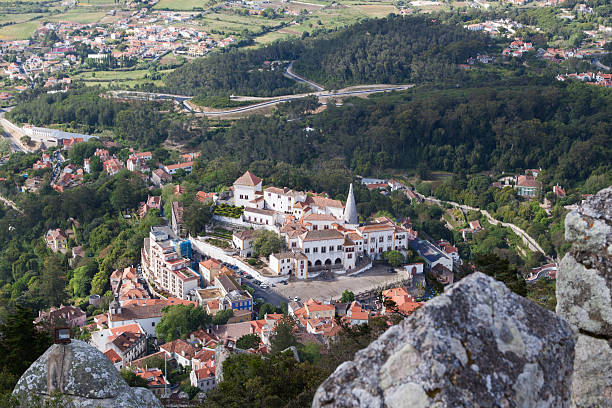 Panoramic view of Sintra, Lisbon province (Portugal)