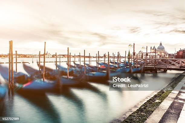 Gondolas In Venice Stock Photo - Download Image Now - Basilica, Canal, Church