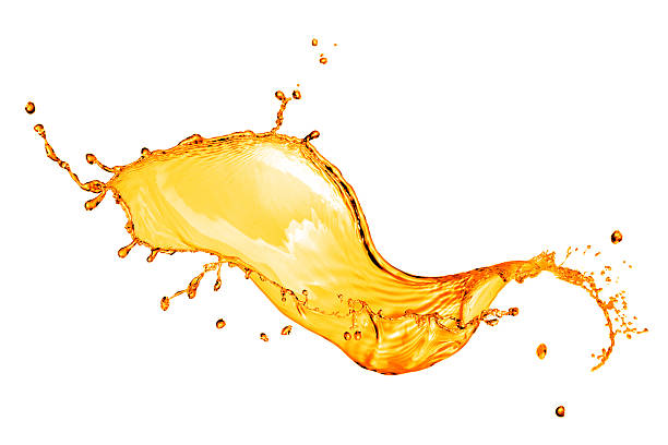 istock orange water splash isolated on white 452703969
