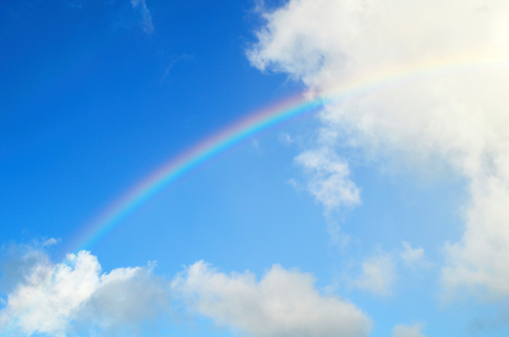 magnificent rainbow and sky