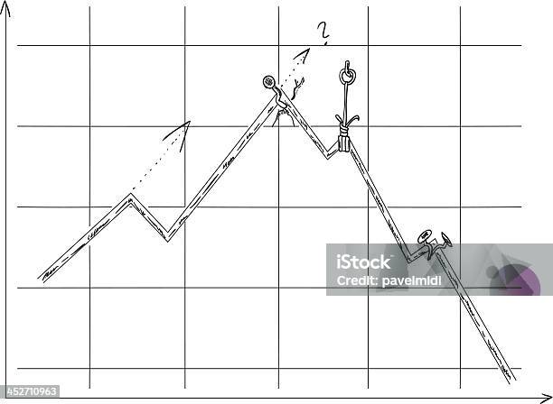 Graph Failure Stock Illustration - Download Image Now - Broken, Growth ...