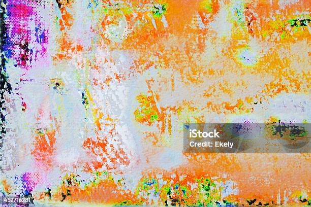 De Arte Pintado Naranja Abstractos Fondos Foto de stock y más banco de imágenes de Abstracto - Abstracto, Acrílico, Amarillo - Color