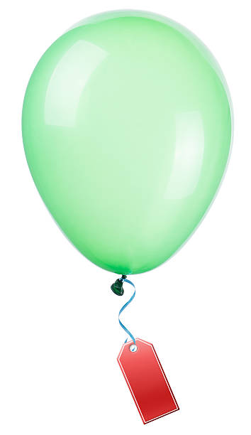 istock Label hanging on color balloon 452718945