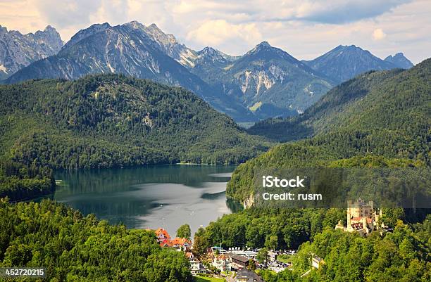 Bavarian Alps Stock Photo - Download Image Now - Neuschwanstein Castle, Allgau, Castle