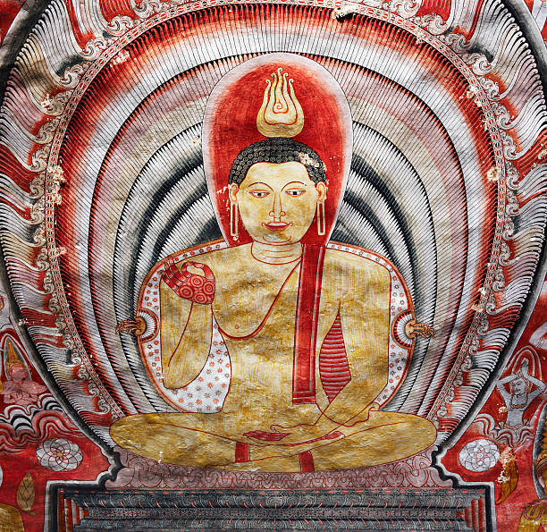 istock Buddha fresco, Dambulla, Sri Lanka 452722175