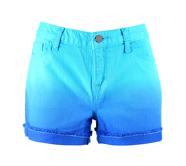 istock women jeans shorts isolated. Front. 452722991