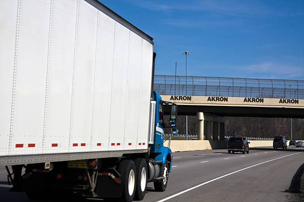 istock White Truck entering Akron 452725541