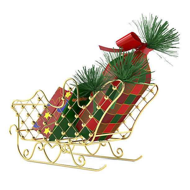 istock Santa's sleigh with gifts 452725927