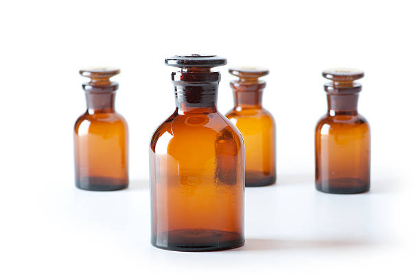 istock Small chemical glass bottles 452726029