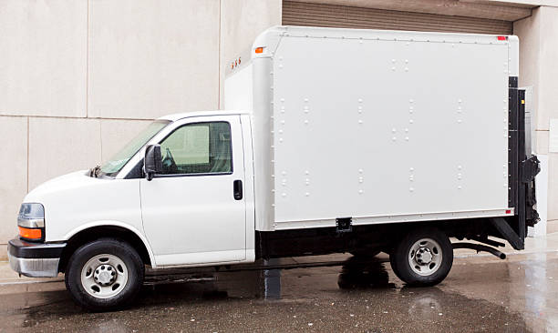 istock Rainy Delivery Truck 452738341