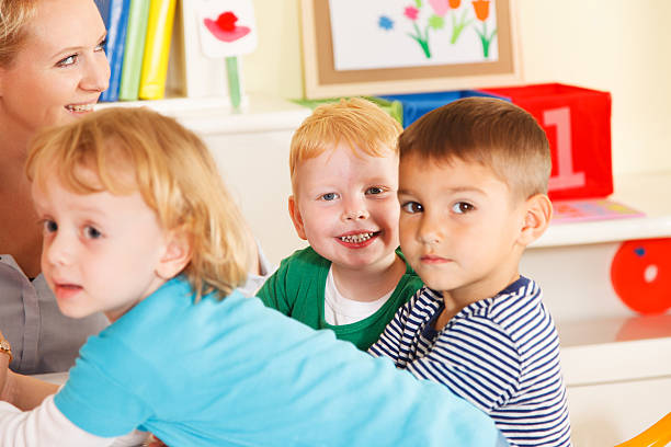 istock Preschoolers with teacher 452741475