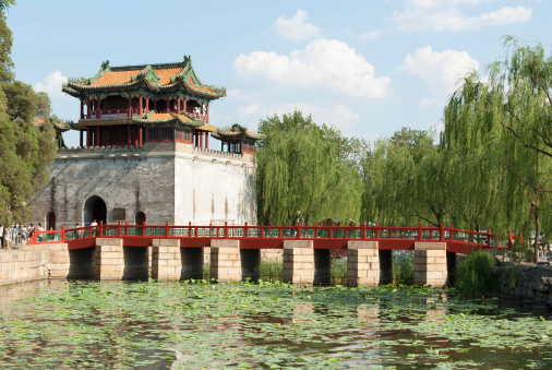 Chinese Gate In Beijing during a sunny summer day