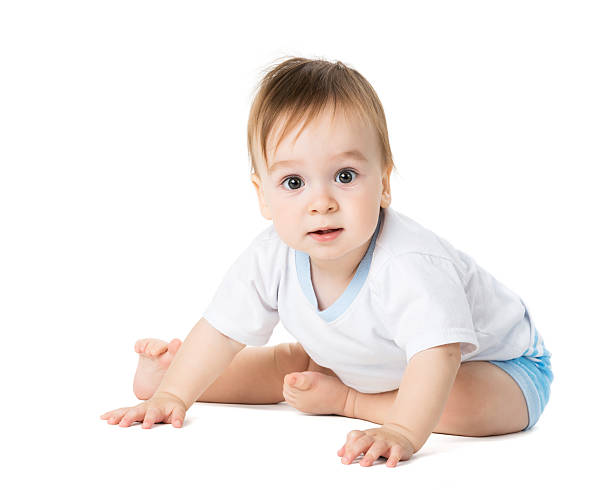 istock baby lying on his stomach 452745611