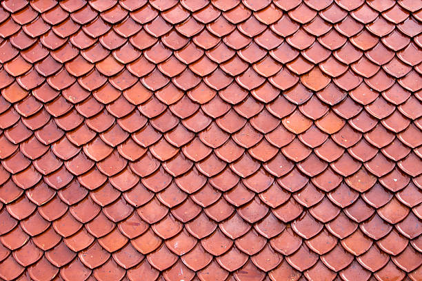 istock Clay roof texture. Thailand. 452749251