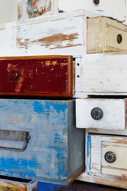 istock Painted wooden drawers 452751833