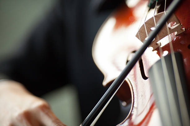 istock A close-up of someone playing a violin 452755463