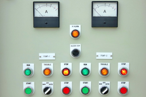 The fire control panel to manage the plant.