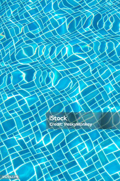 Formatfüllend Blue Pool Fliesen Verzerrung Stockfoto und mehr Bilder von Abstrakt - Abstrakt, Bewegung, Bildhintergrund