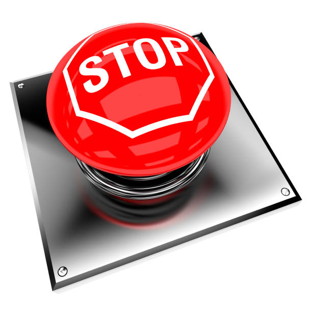 Stop Button stock photo