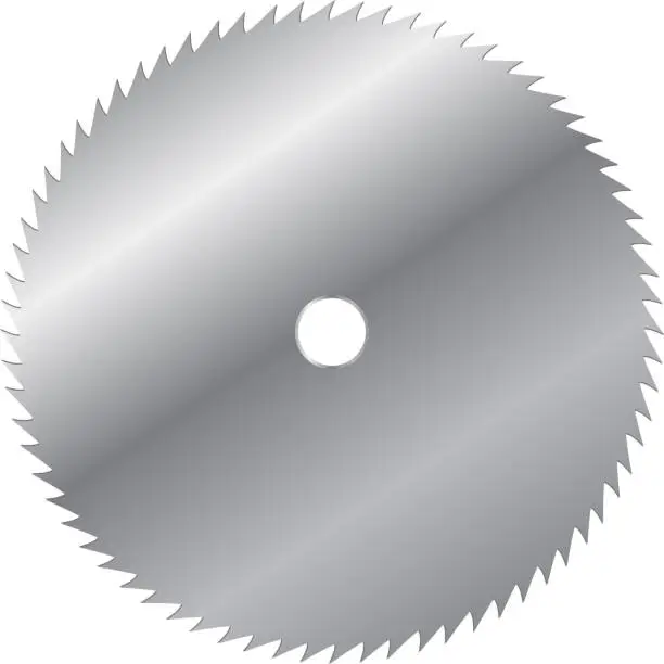 Vector illustration of saw blade
