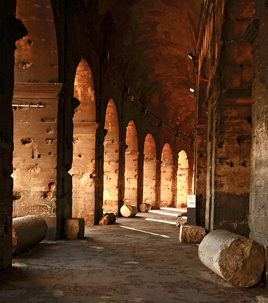 colosseum corridor Rome Thailand Walkway inside the Colosseum in Rome Italy inside the colosseum stock pictures, royalty-free photos & images