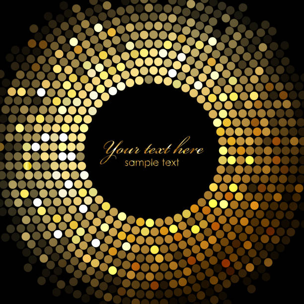Gold disco lights Gold disco lights (vector eps 10 +transparency effects used) disco ball stock illustrations