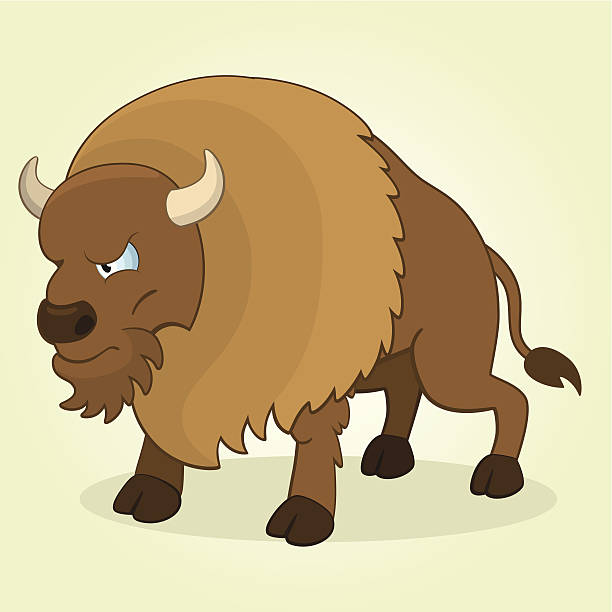 바이슨 - bull horned bullfight toy stock illustrations