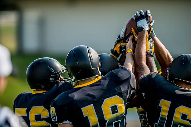 Football huddle and cheer