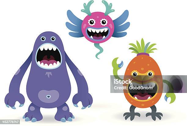 Monsters Stock Illustration - Download Image Now - Monster - Fictional Character, Humor, Multi Colored