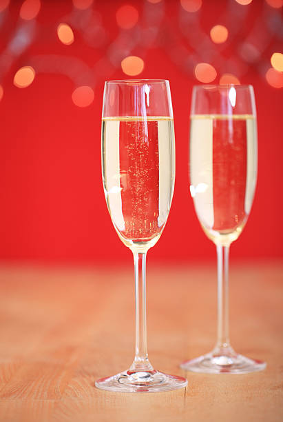 Festive Champagne stock photo