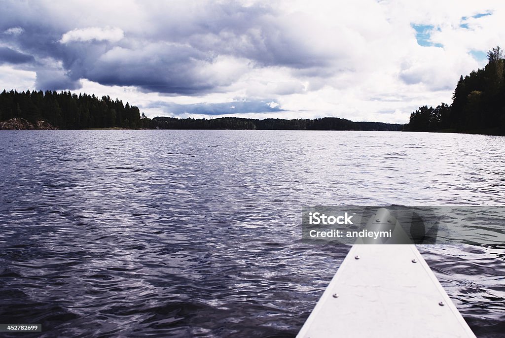 Kanadyjkarstwo na jezioro Foxen - Zbiór zdjęć royalty-free (Dalsland)