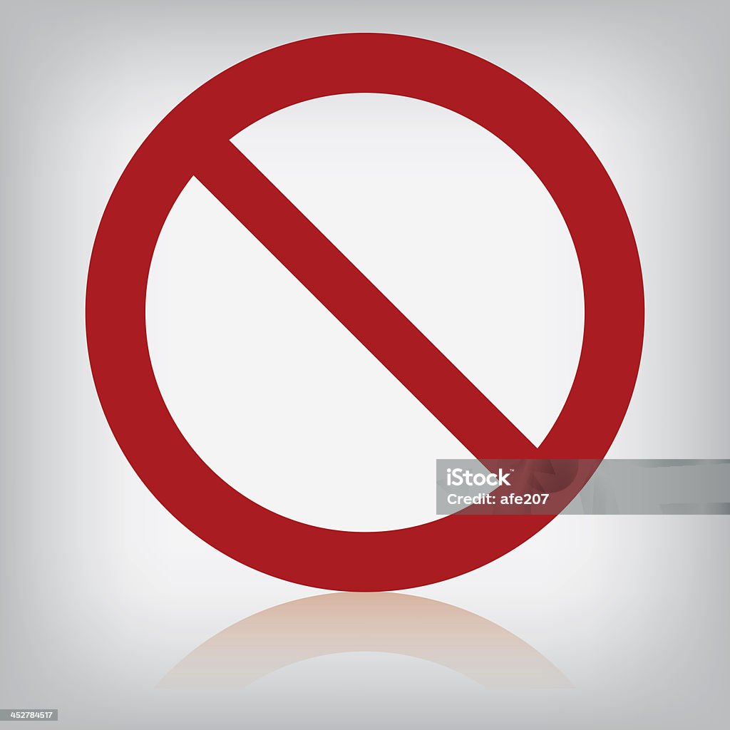 Probidden Vector Sign Forbidden Isolated Stock Illustration - Download Image Now ...