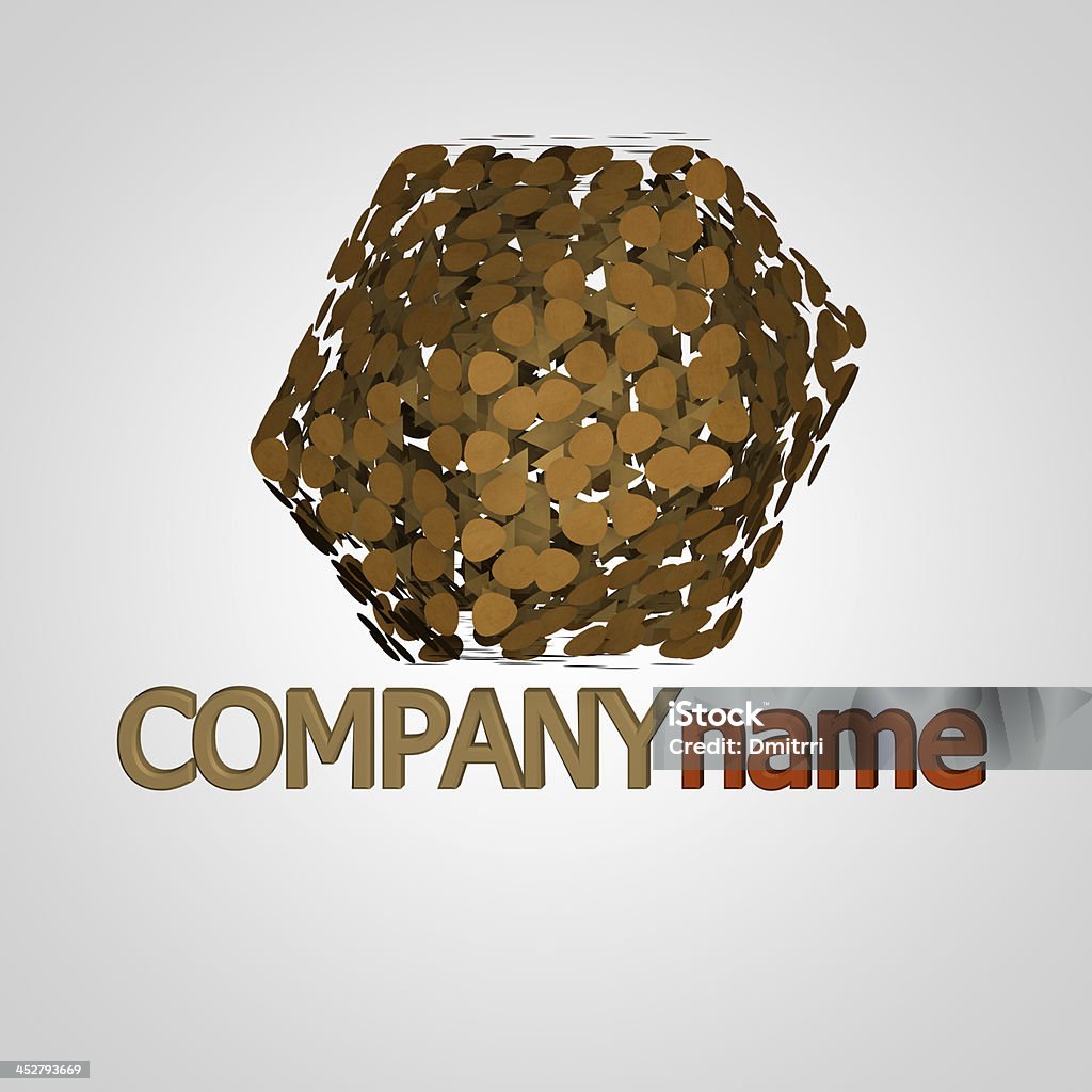 Papel logotipo da empresa - Foto de stock de Logotipo royalty-free