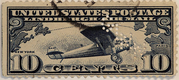 istock Vintage US Air Mail Stamp 452799963
