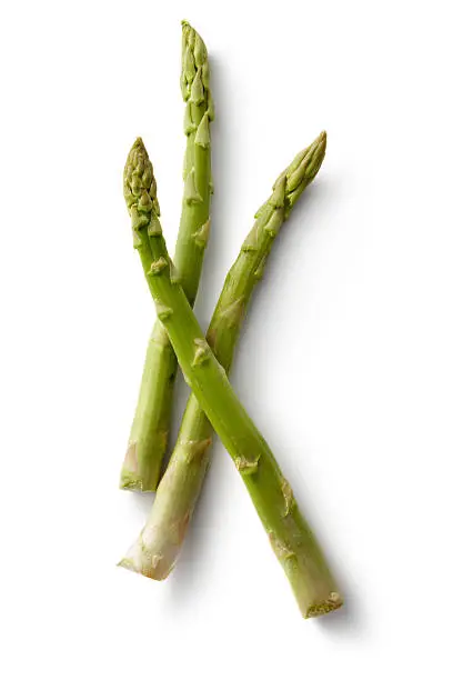 Photo of Vegetables: Asparagus Isolated on White Background