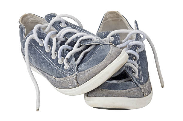 istock Pair of sport shoe slant with clipping path 452825813