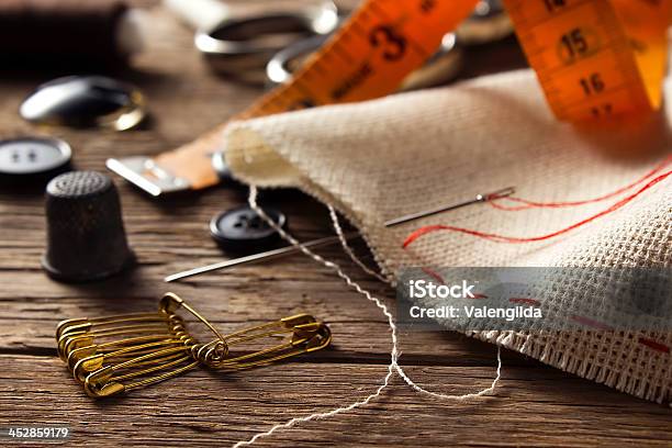 Sewing Accessories Stock Photo - Download Image Now - Tailor, Abstract, Ancient