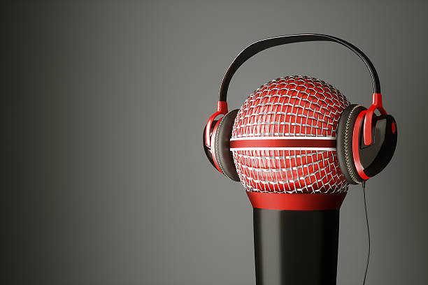 Mic Red Graphics 120+ 3d Red And Black Microphone Render Stock Photos, Pictures ...