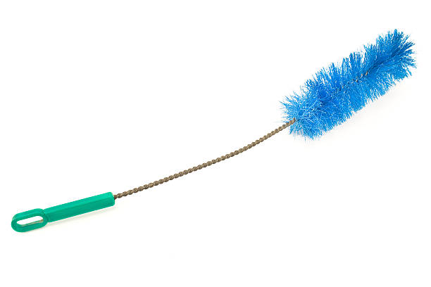 istock Blue dish washing brush isolated on white 452959727