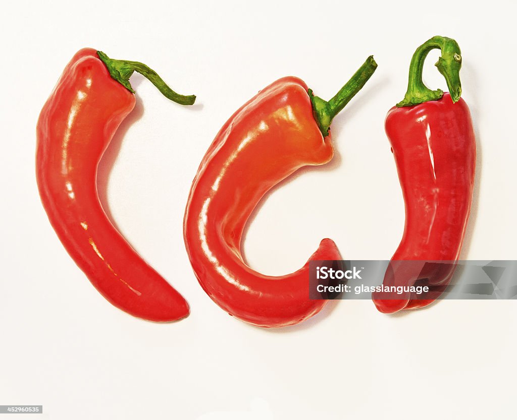 Tres jalapeño rojo - Foto de stock de Alimento libre de derechos