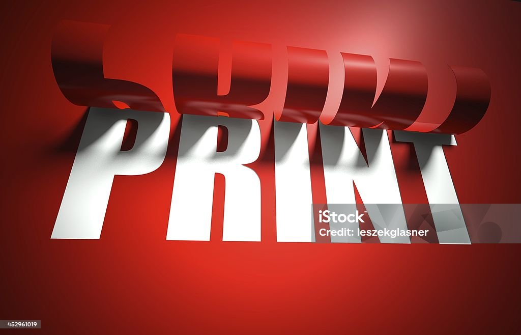 Print-Konzept, Freisteller im Hintergrund - Lizenzfrei Bloggen Stock-Foto