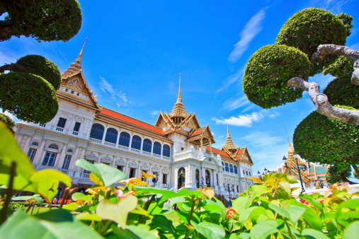 Royal grand palace in bangkok asia Thailand