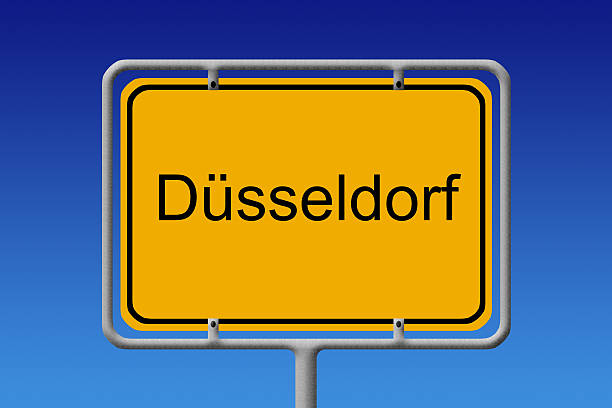 istock city Sign Dusseldorf 452963157