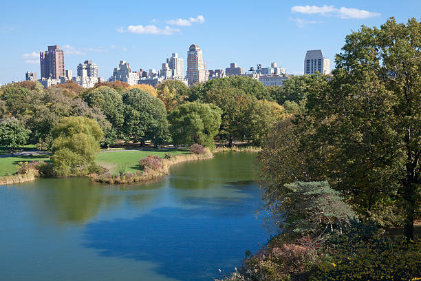 320+ Central Park Panoramic Fall Landscape Scene In New York City Stock ...